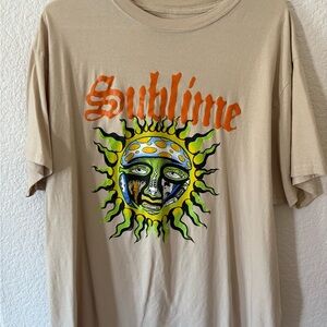 Sublime Graphic T-Shirt in Tan